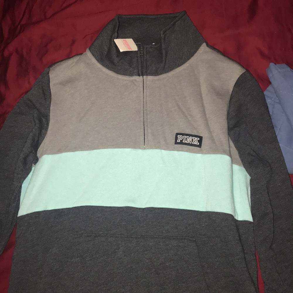 PINK half quarter zip up.